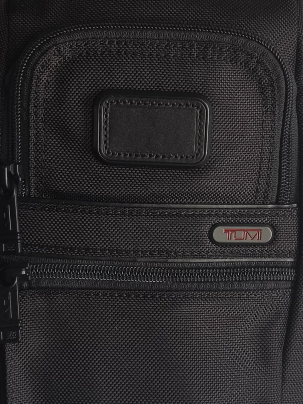 TUMI Alpha Compact Sling Bag in Black Ballistic Nylon
